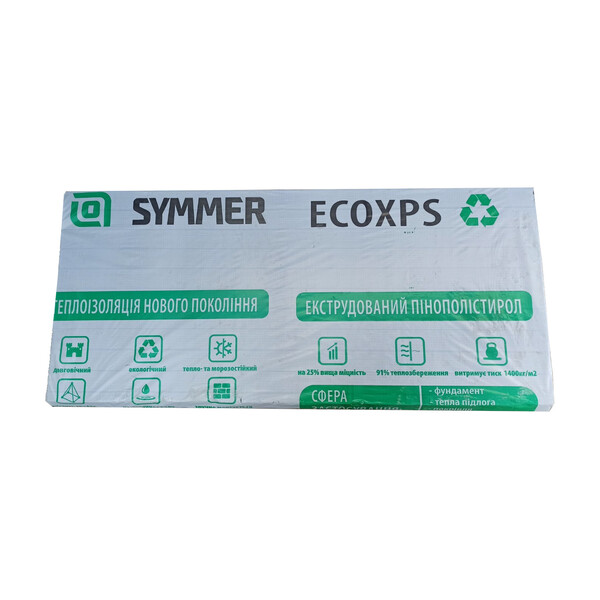Пінопласт SYMMER ECOXPS 30мм (1200х550х30) (14 шт/уп)