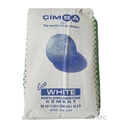 Цемент білий Gimsa 25кг. (64 меш. / В упак.)