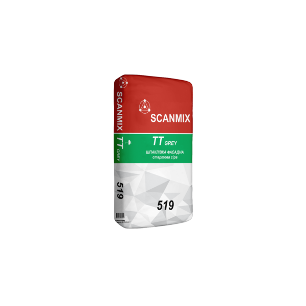 SCANMIX - 519 TТ GREY Шпаклівка фасадна стартова сіра (25 кг.) (42 міш./у пал.)