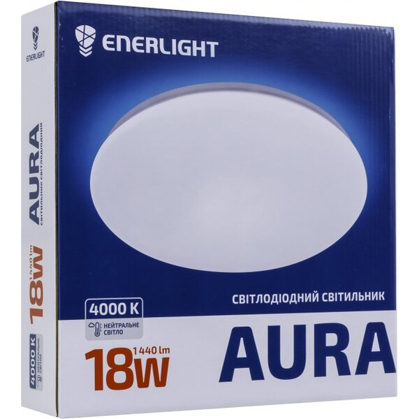 Світильник світлодіодний AURA 18Вт 4000К (AURA18SMD80N/4823093505254)