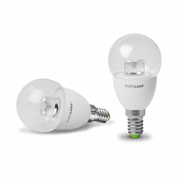 EUROLAMP LED Лампа ЭКО серия D G45 прозрач. 5W E14 4000K (50) (05144D)