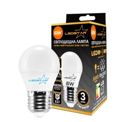 LED Світлодіодна лампа LEDSTAR кулька 6W G45 E27 4000K(100620) (Р)
