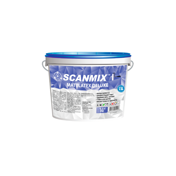 SCANMIX-фарба Mattlatex DeLuxe (14кг)