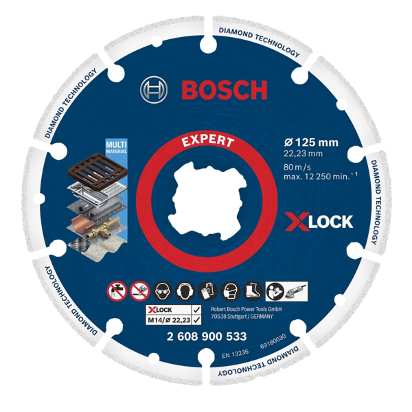 Bosch Диск алмазний X-Lock по металу 125x22,23 мм (2608900533)