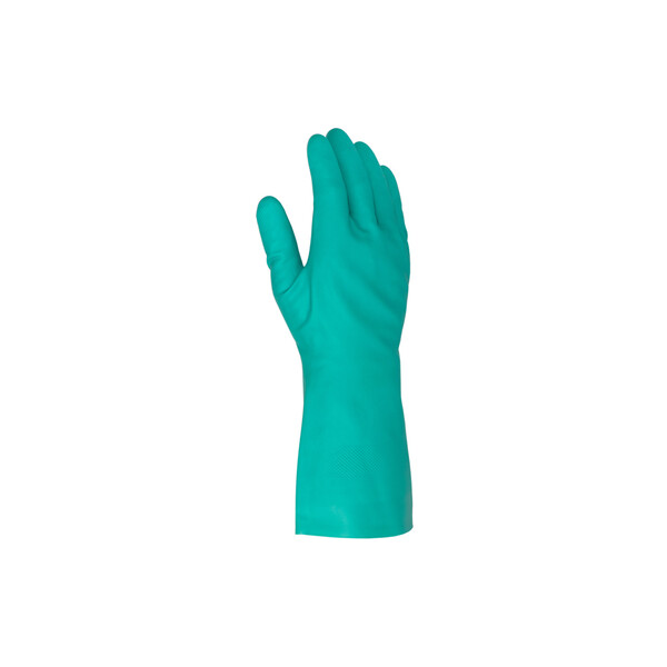 Перчатки DOLONI (3803) зелені ПВХ нітрил полн.облив гладкі 10 р-р