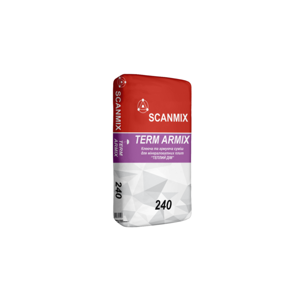 SCANMIX - Клей 240 TERM ARMIX (25кг) (для прикл.і армув.МВ) (42меш/у впав).