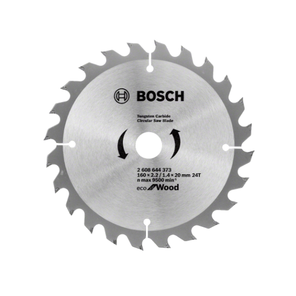 Bosch Диск пильний ECO WO 160x20/16 24 зуб. (2608644373)