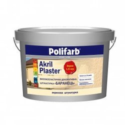 Штукатурка Akril - Plaster Баранчик 1.5мм 25 кг POLIFARB