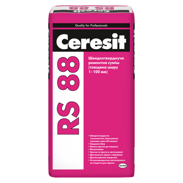 CERESIT- RS - 88 (25) Самовирівнююча суміш 1-100мм