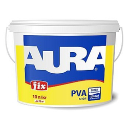 Клей AURA Fix ПВА - 1 кг (12шт/уп) (ескаро)