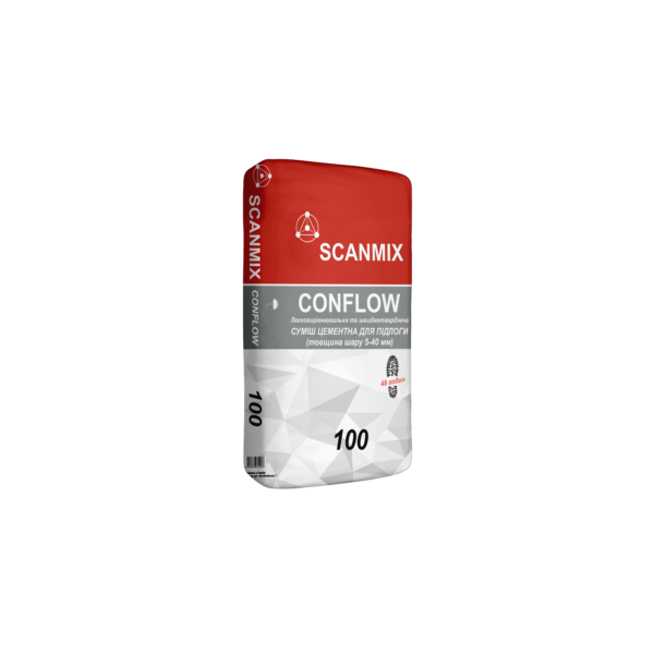 SCANMIX - 100 CONFLOW Легковирівнююча та швидкотвердюча суміш для підлоги (25 кг.) (42 міш./у пал.)