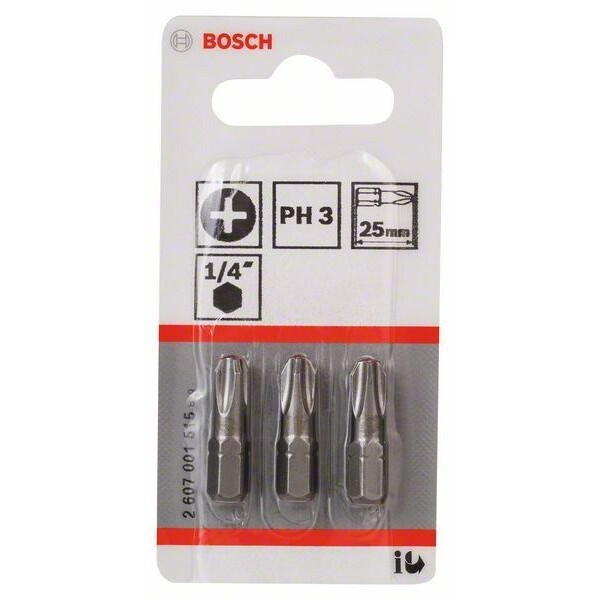 Bosch Біта PH3х25 Extra-Hart 2607001515 (100шт/уп)