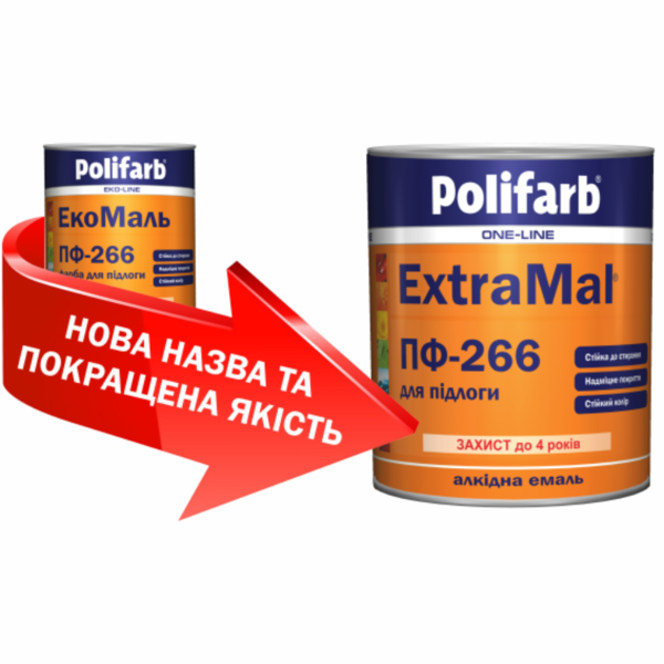 Емаль ExtraMal ПФ 266 жовт-корич.0,9кг