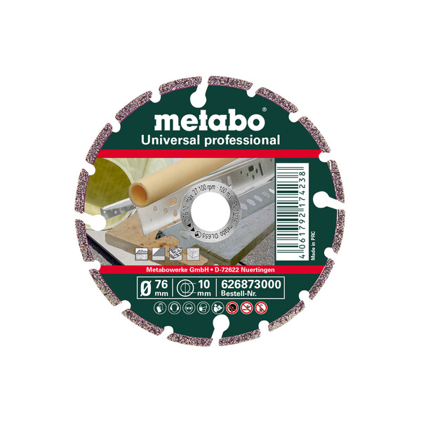 Диск діамант Metabo Professional UP 76x2.2x10 мм (626873000)