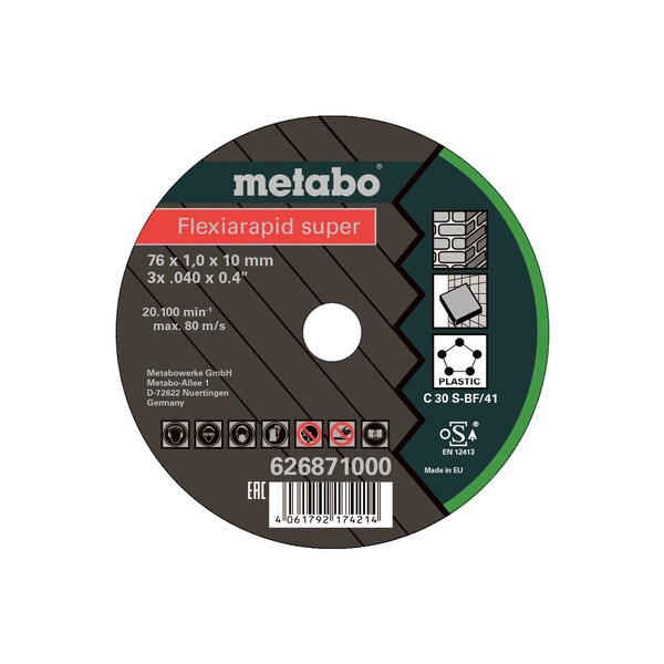 Диск відрізн Metabo Flexiarapid Super Universal 76 мм, 5 шт (626871000)