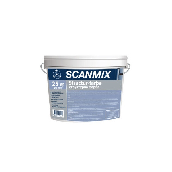 SCANMIX-фарба ACRYL Structur-farbe 25кг