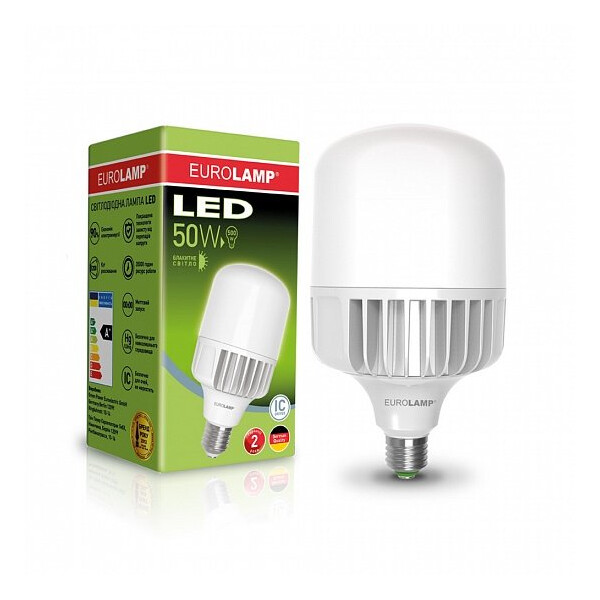 EUROLAMP LED Лампа промышлен. 50W Е40 6500К (LED-HP50406)