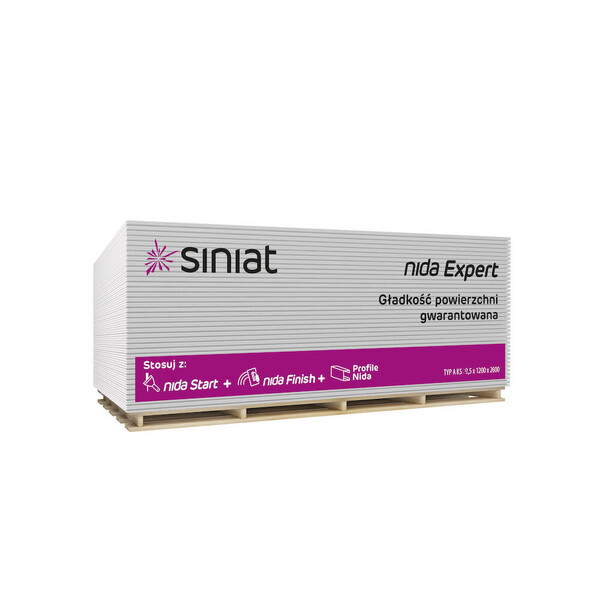 ЛГК Siniat  NIDA Expert 9.5 мм (1,2 х 2,6) ( 60л/в пал)